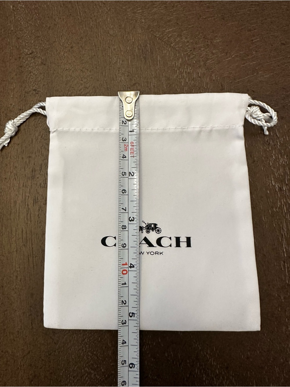 Coach White Drawstring Dust Pouch - Picture 4 of 5